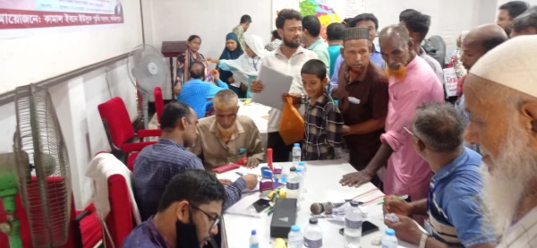 ৬ শতাধিক রোগীকে বিনামূল্যে চিকিৎসা ও পরামর্শ প্রদান